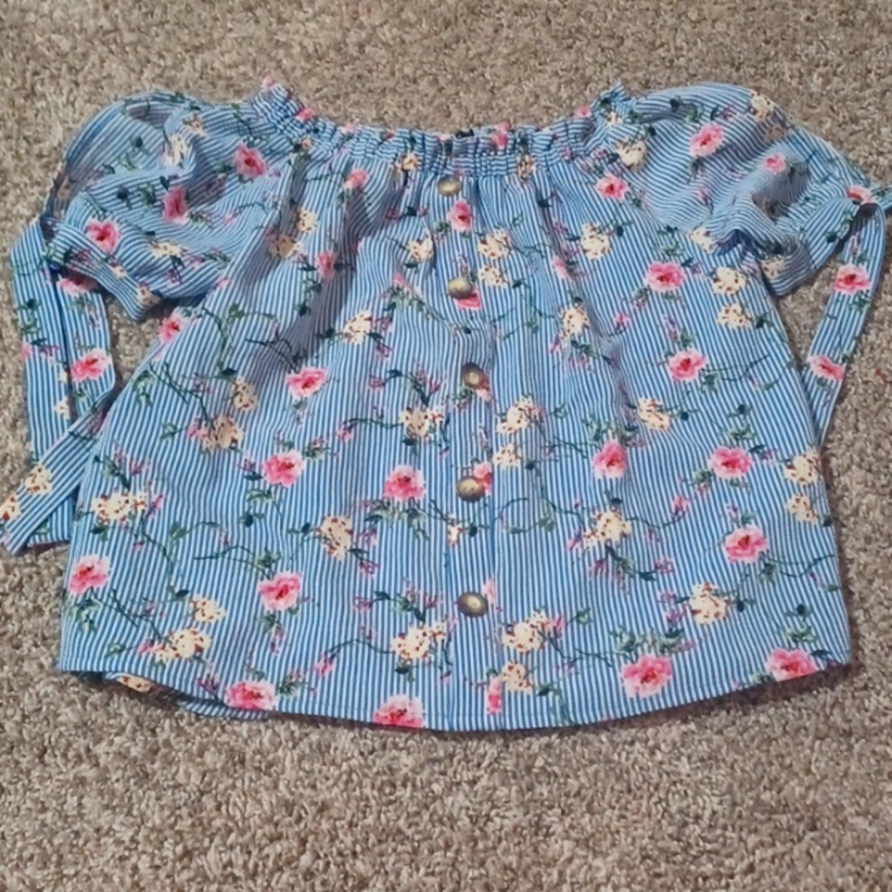 Girls button down top
